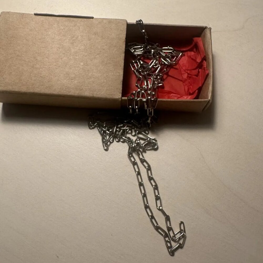 Ma+ M.a+ Maurizio Amadei Silver Chain [SMA+ Just Chain] Mens ONE SIZE AU51/C NEW